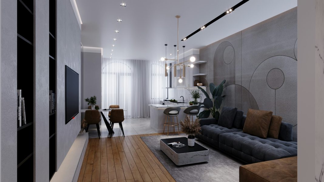 photo of a high tech homes living room