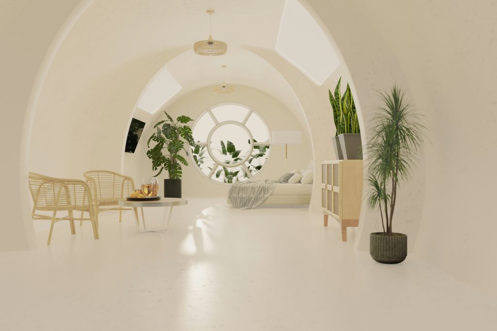 interior of a high tech home